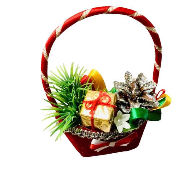 Small Decorative Basket , Christmas decor - Picture 4 of 4